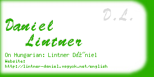 daniel lintner business card